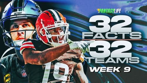 Fantasy Football Week 9: 32 Facts For 32 Teams